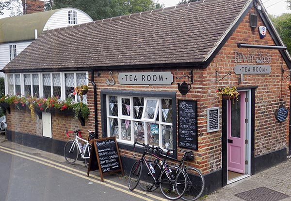 Exterior view of the Riverside Tea Room, Eynsford