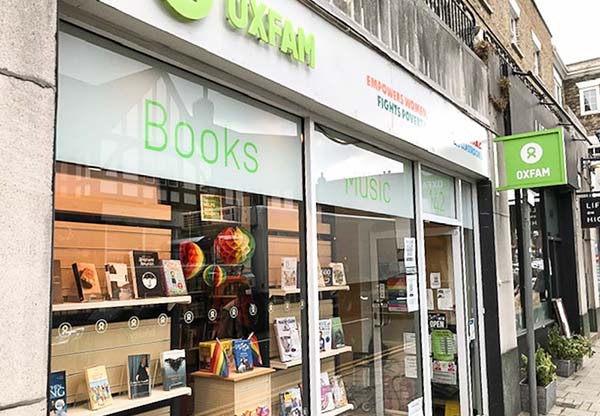 Oxfam books shop front, Sevenoaks