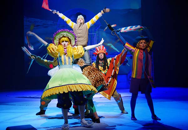 Young actor in a fairy tale hero costume