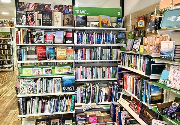 Oxfam book shop interior